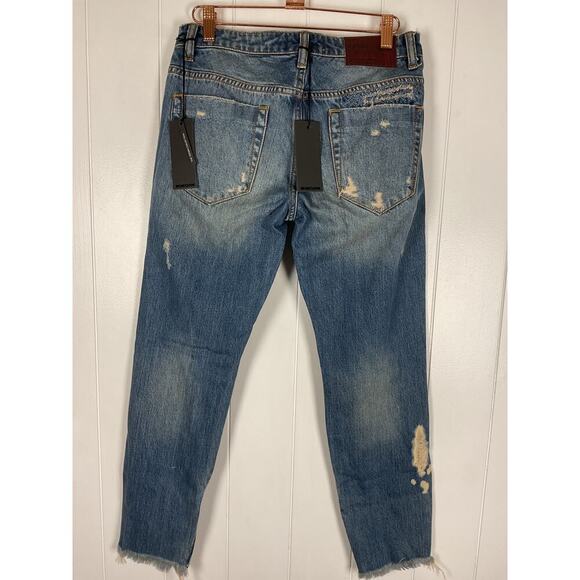 One x OneTeaspoon Womens SZ 26 Freebirds Low Waist 7/8 Skinny Leg Jeans NWT - Picture 7 of 9